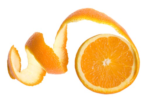 Easy way to peel rind off an Orange